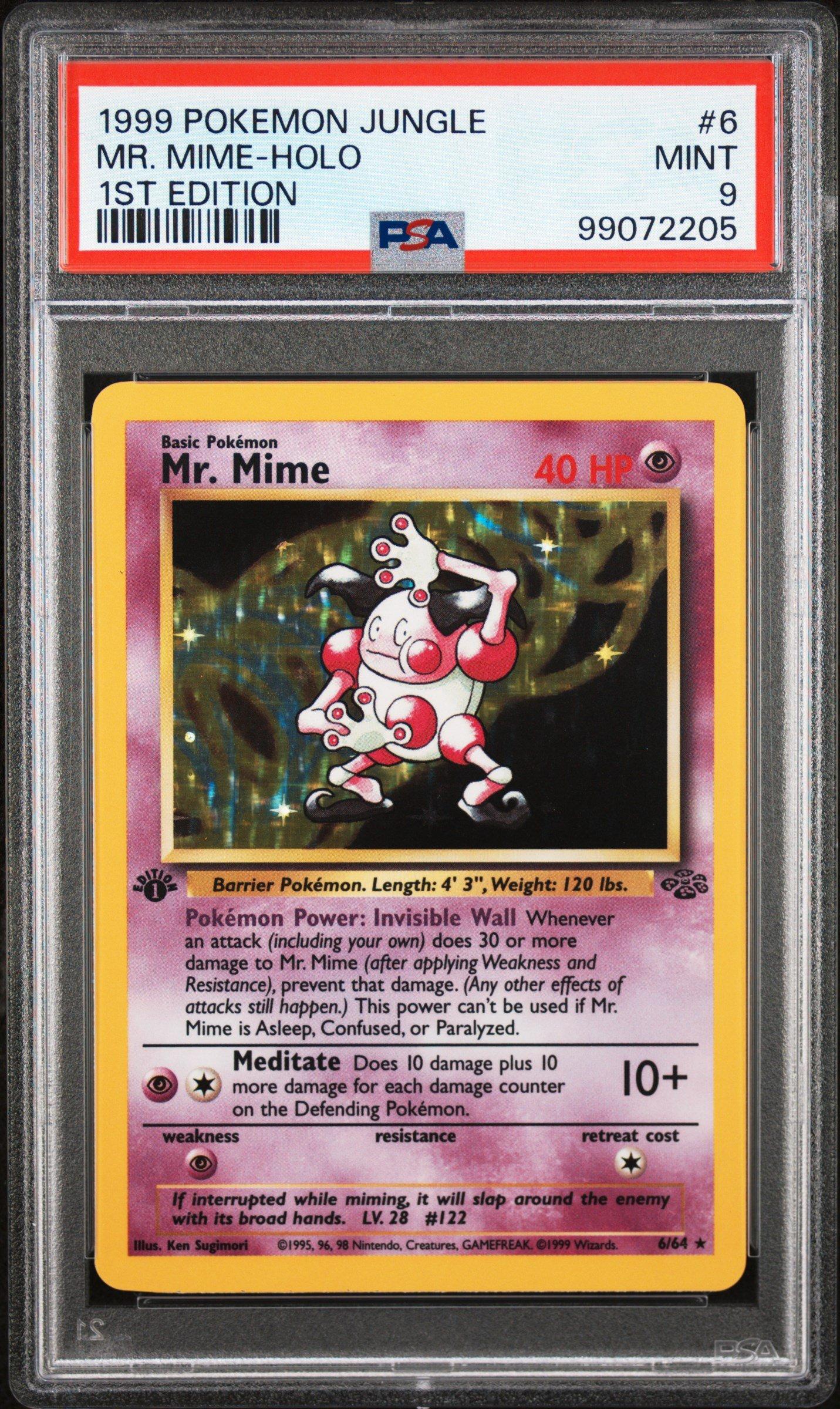 Pokemon Jungle Mr Mime Holo St Edition Psa Gamestop