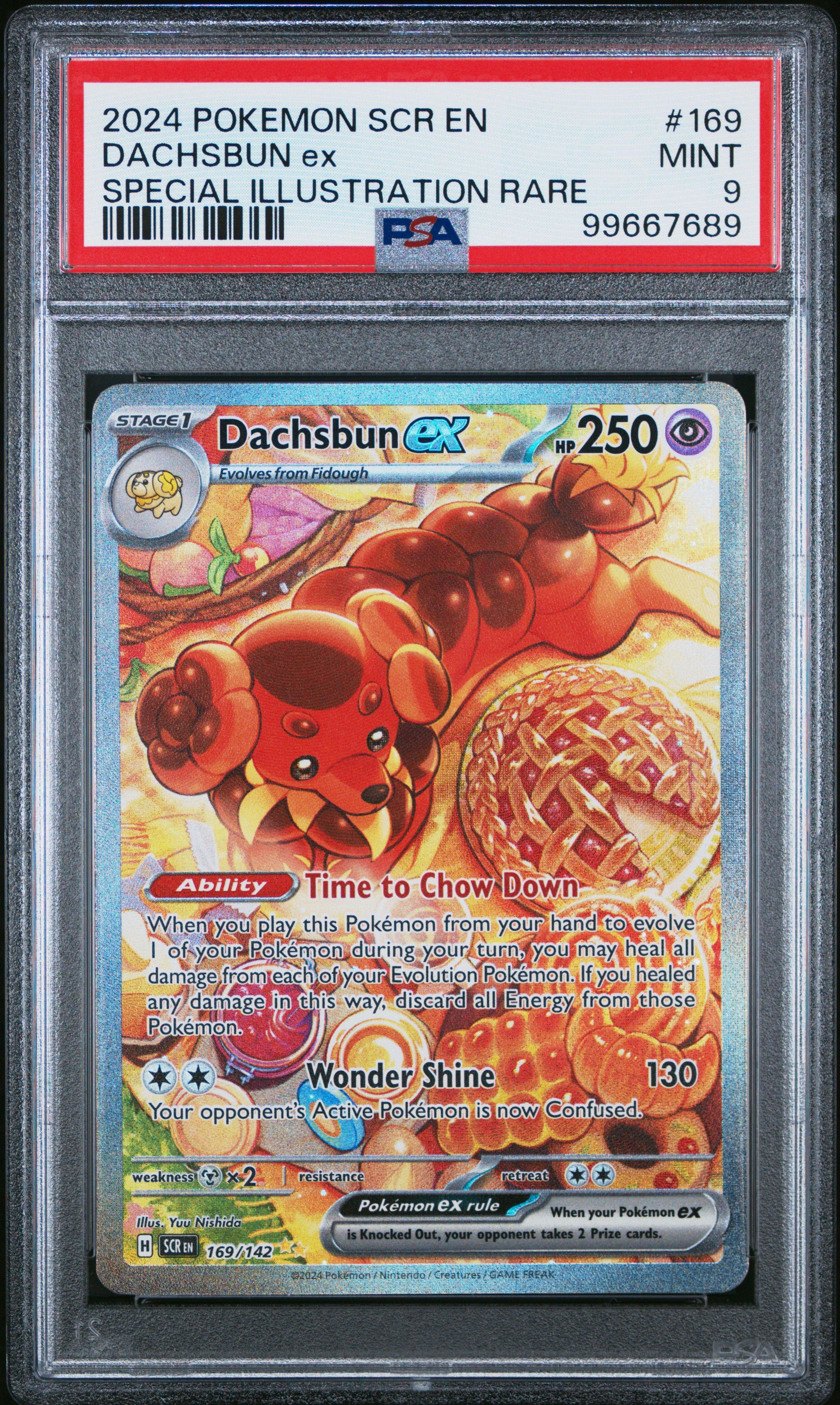 2024 Pokemon Scr En Stellar Crown 169 Dachsbun Ex Special Illustration