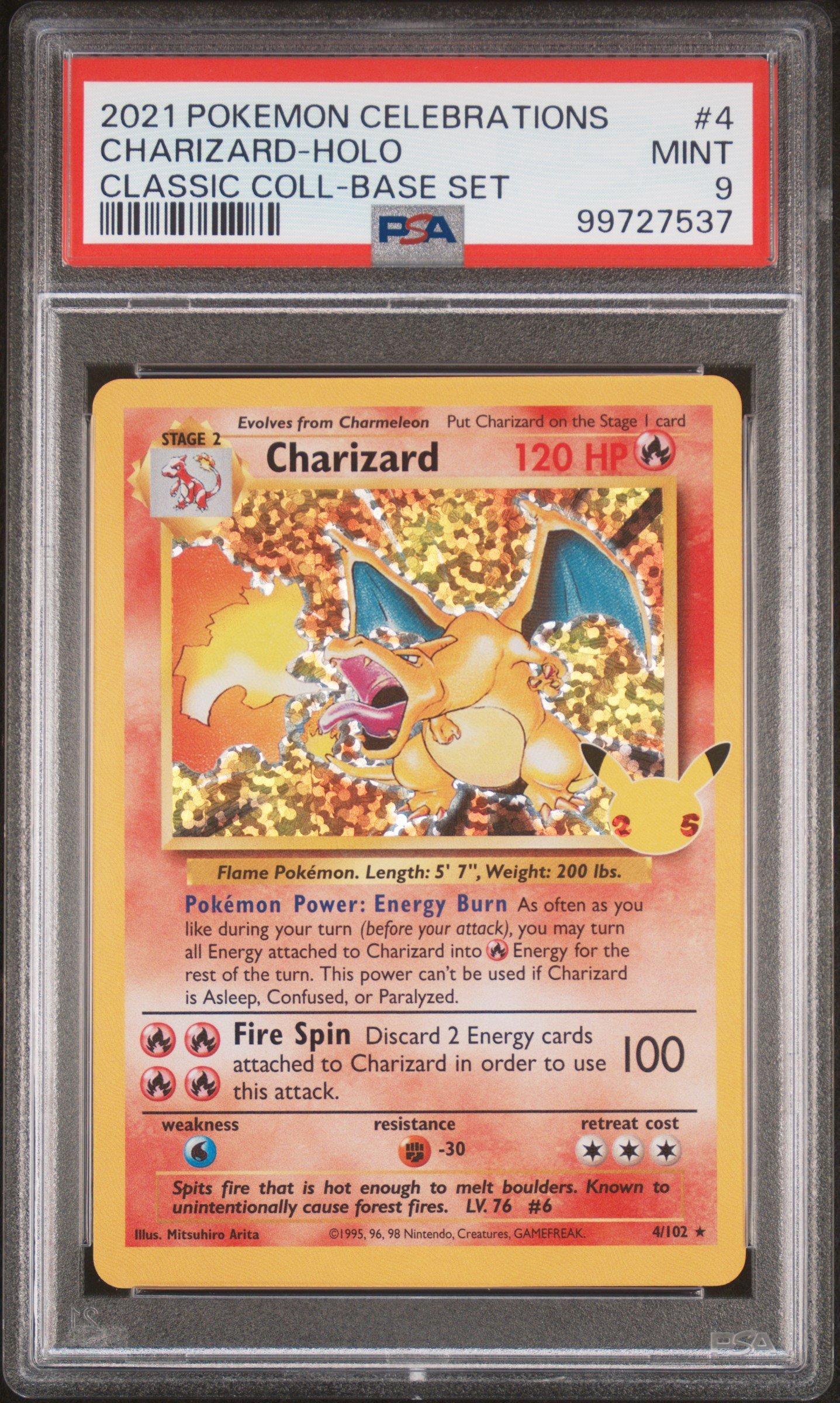 Pokemon Celebrations Classic Collection Charizard Holo Psa