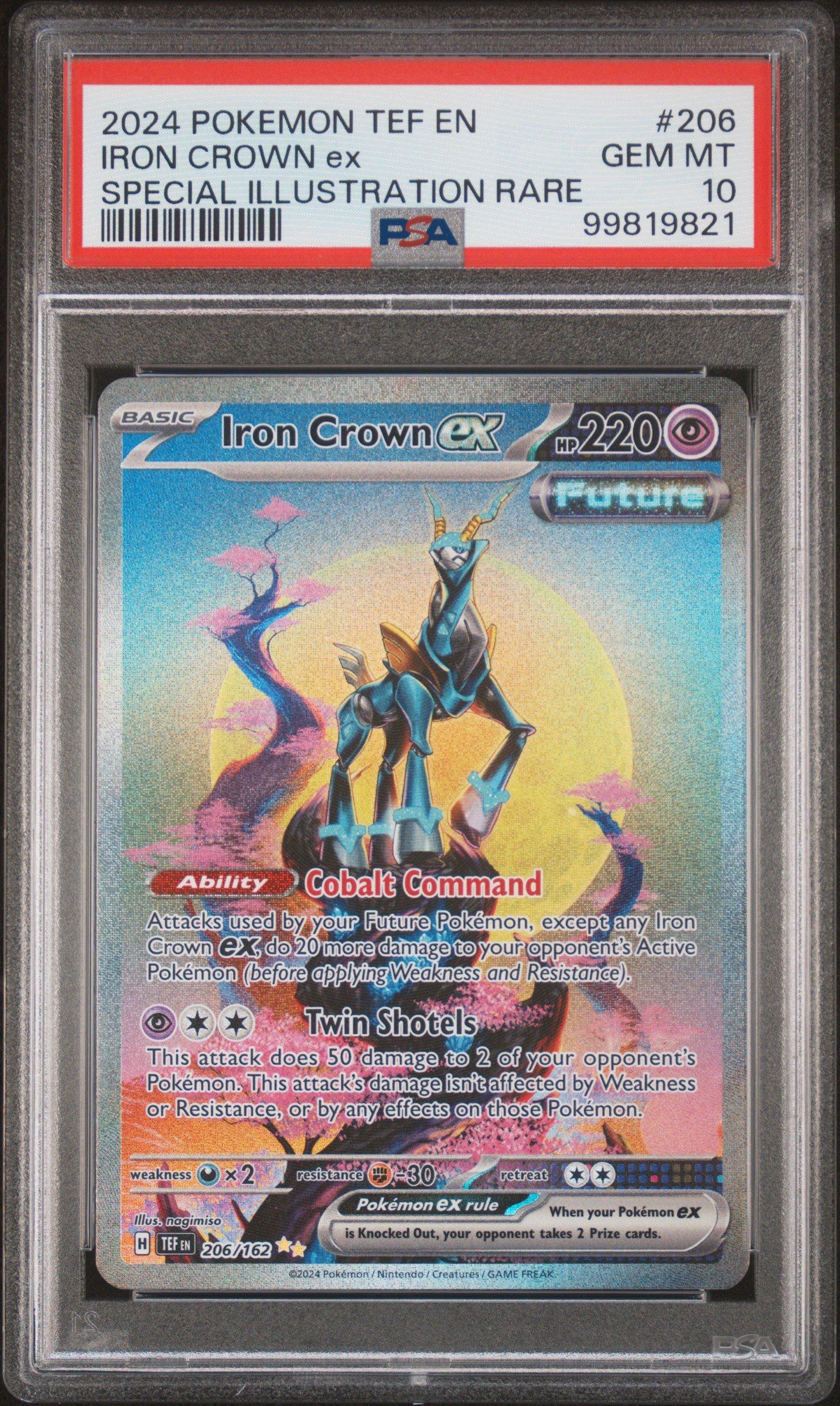 2024 Pokemon Tef En Temporal Forces 206 Iron Crown Ex Special