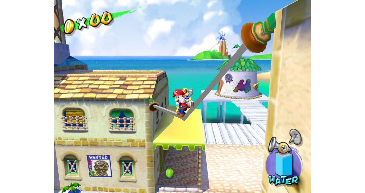 Super Mario Sunshine - GameCube | Nintendo | GameStop, image size:1256x664