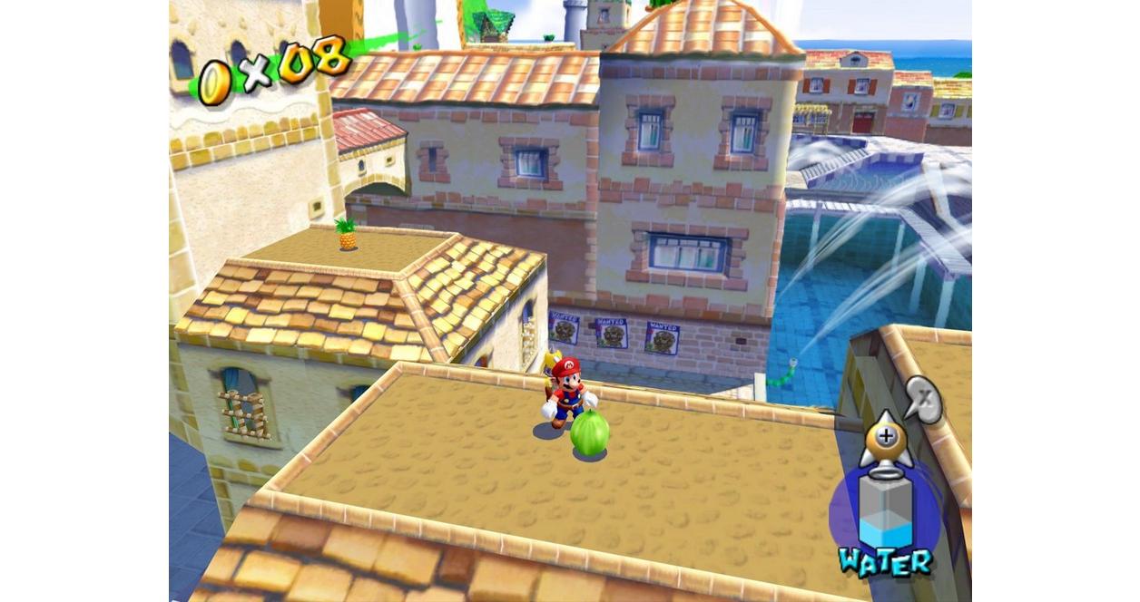 Super Mario Sunshine - GameCube | Nintendo | GameStop, image size:1256x664