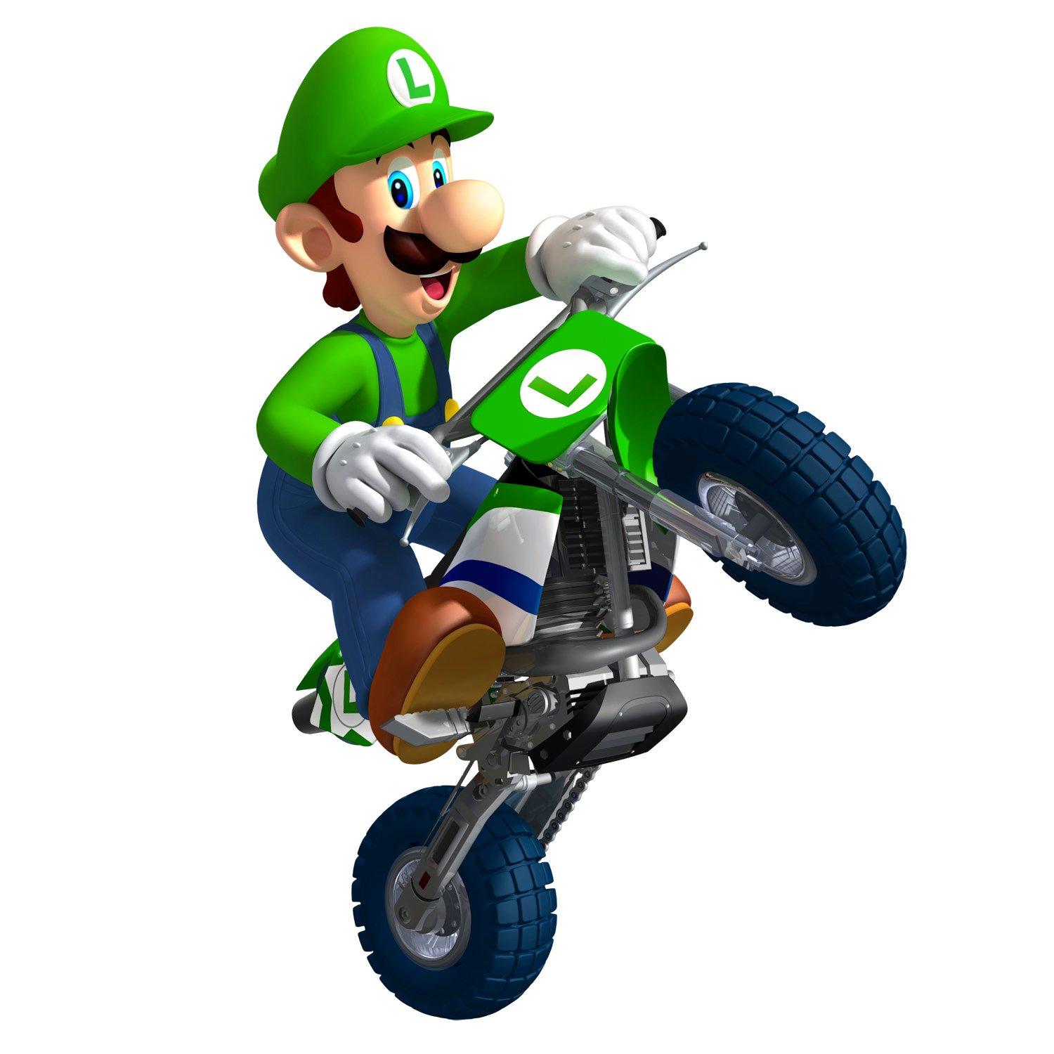 Super Mario Mario Kart Wii Luigi Set 