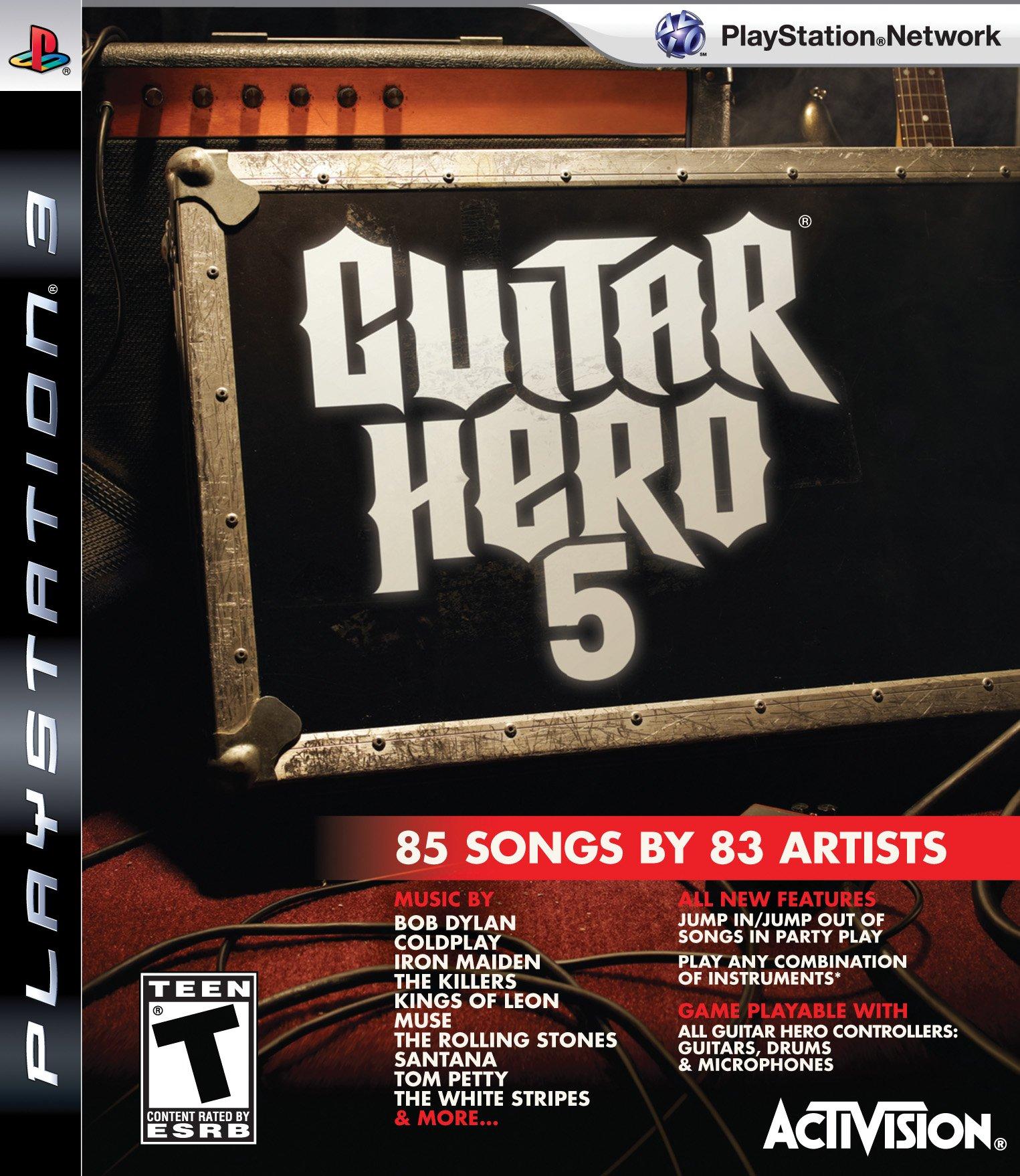 Epic 85 song Guitar Hero 5 set list released