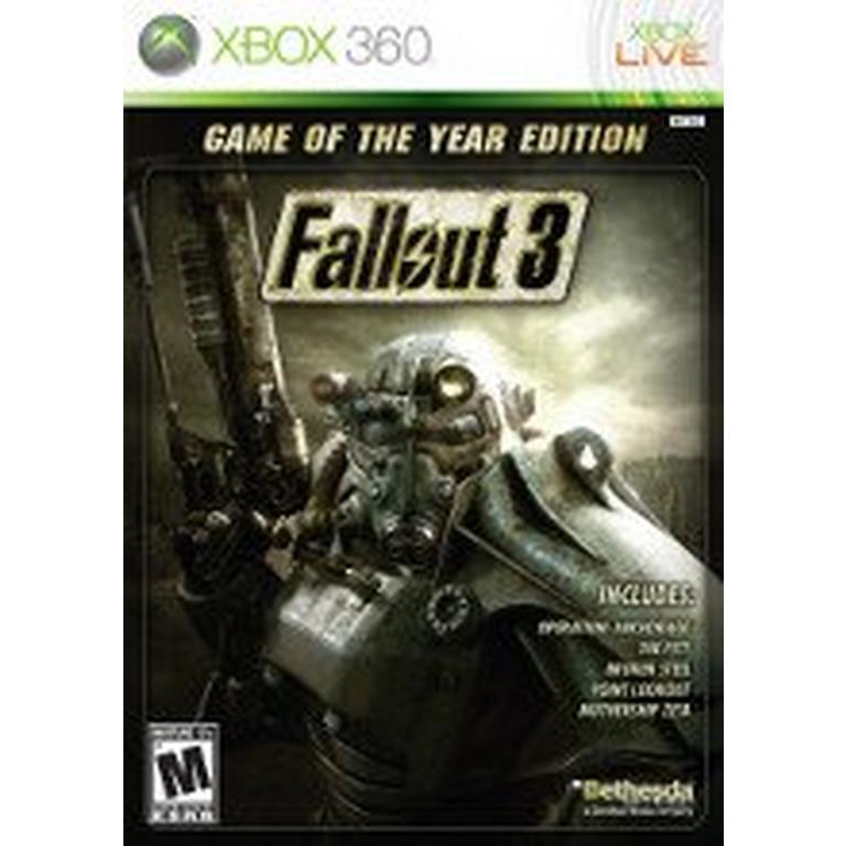 Fallout 3 Game Of The Year Edition Xbox 360 Xbox 360 Gamestop
