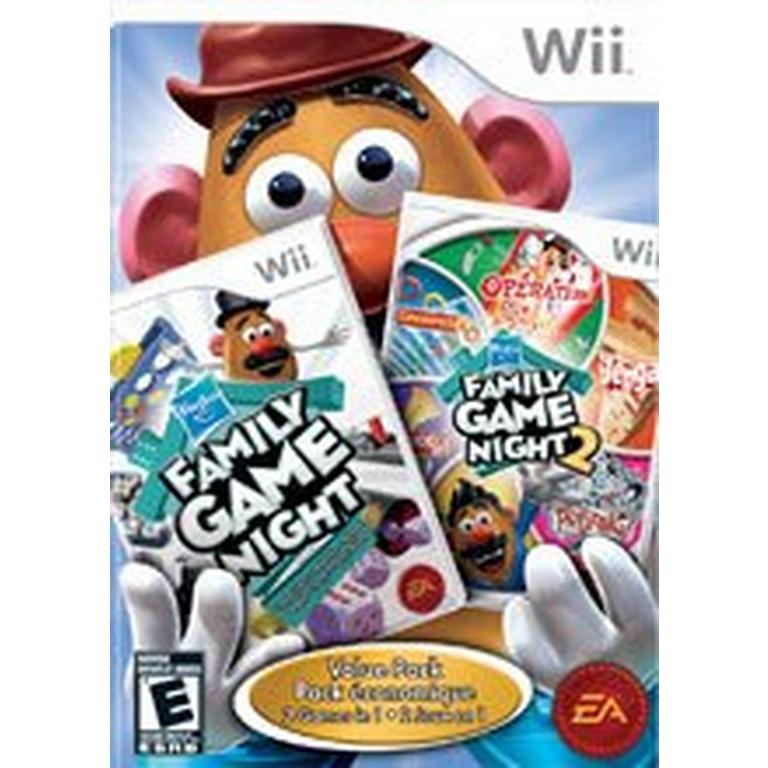 Hasbro Family Game Night 1 and 2 Bundle - Nintendo Wii