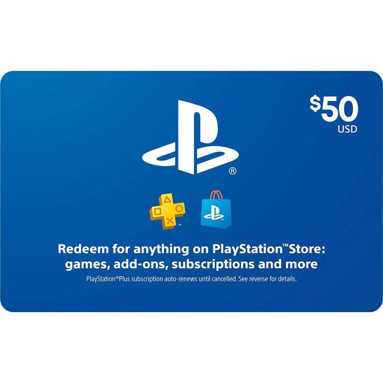 Sony PlayStation Store Gift Card $50 PlayStation