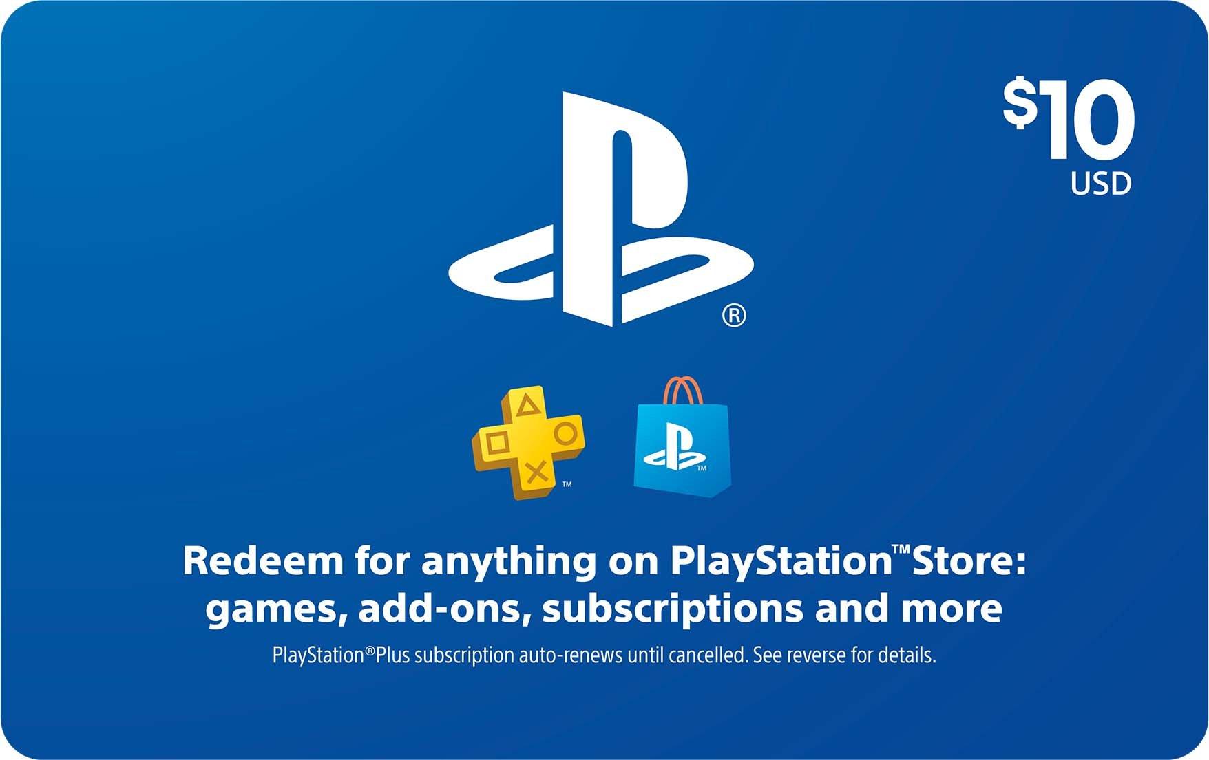 PlayStation Store Gift Card 10 GameStop