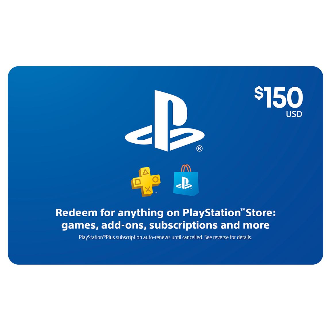 Sony PlayStation Store Gift Card $150