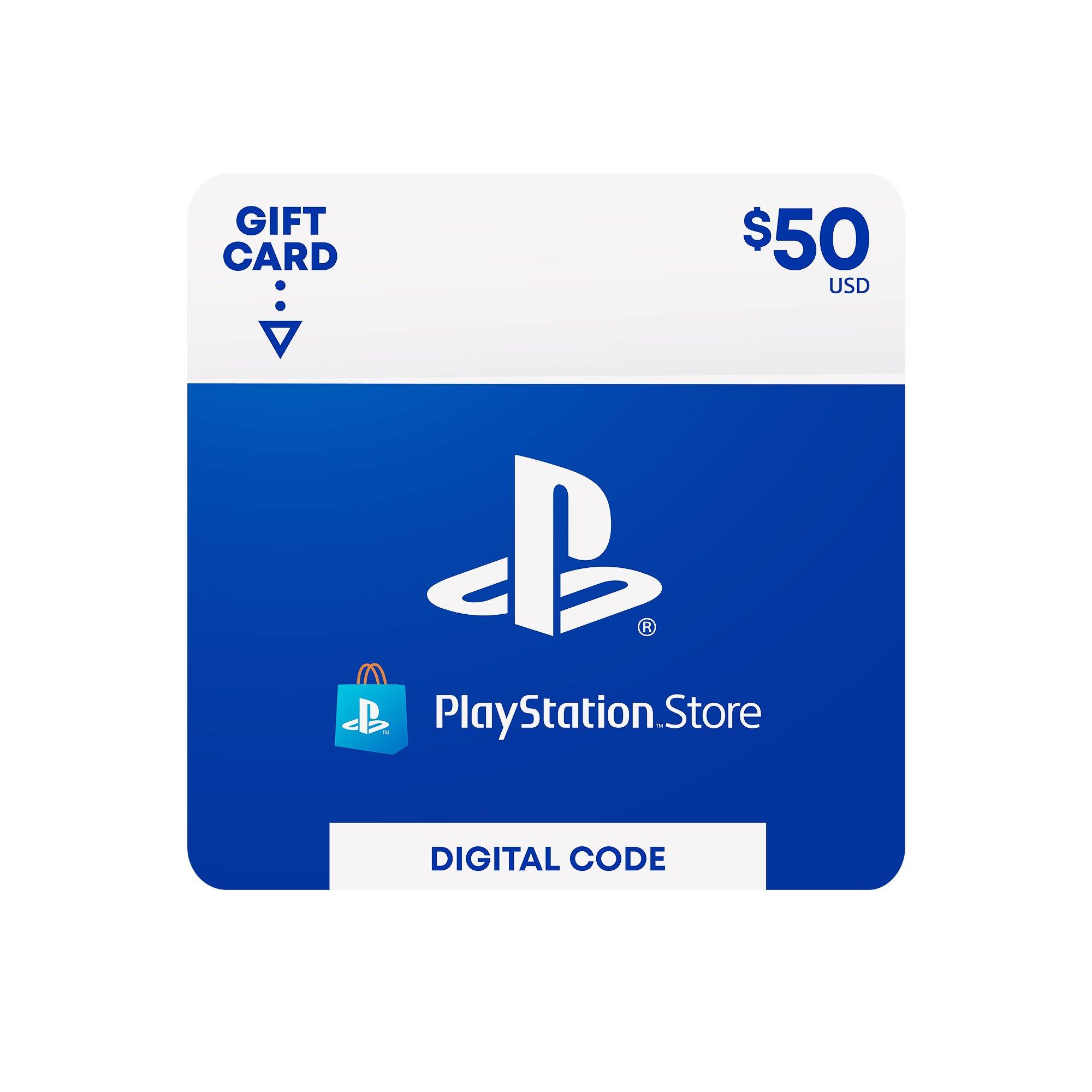 playstation 50 gift card