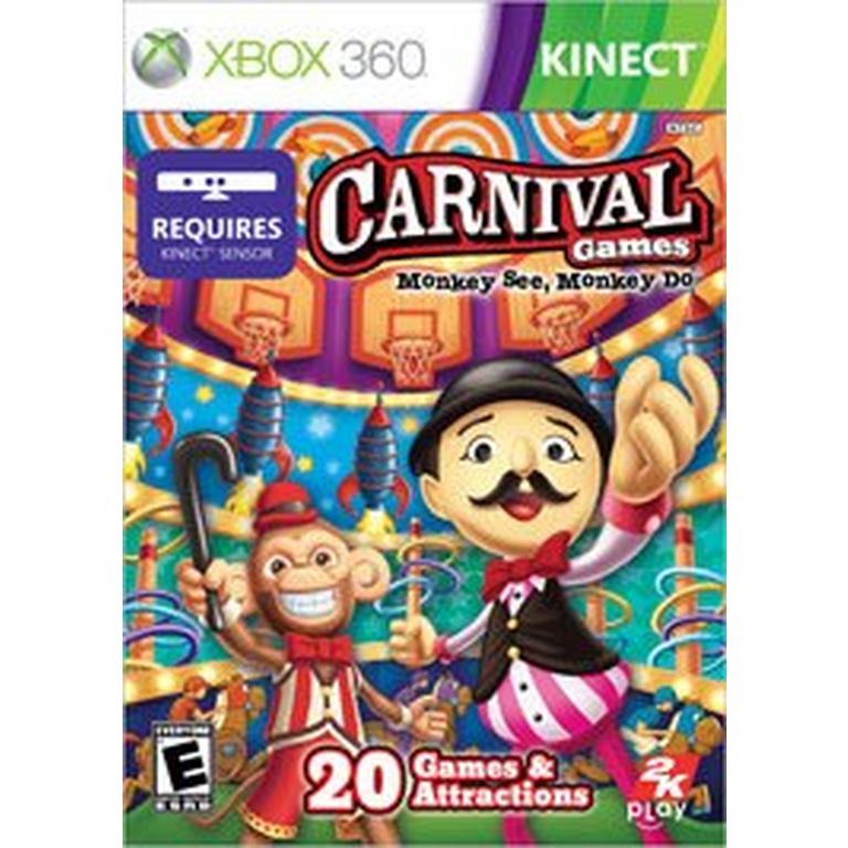  Carnival Games: Monkey See Monkey Do - Xbox 360 : Take 2  Interactive: Video Games