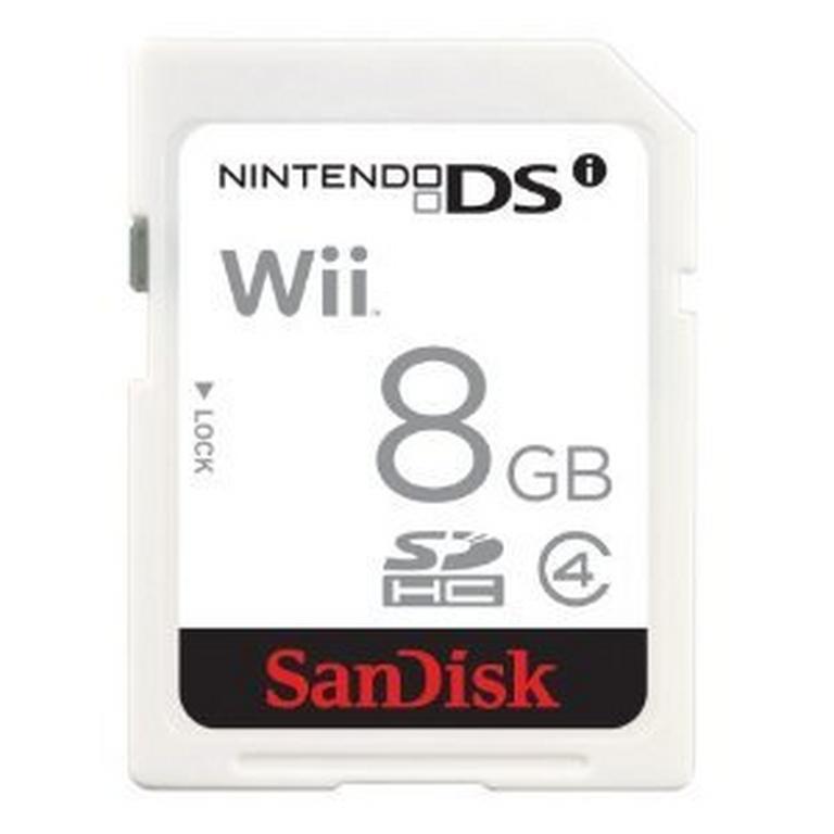 SDHC Memory Card 8GB for Nintendo Wii and DSi