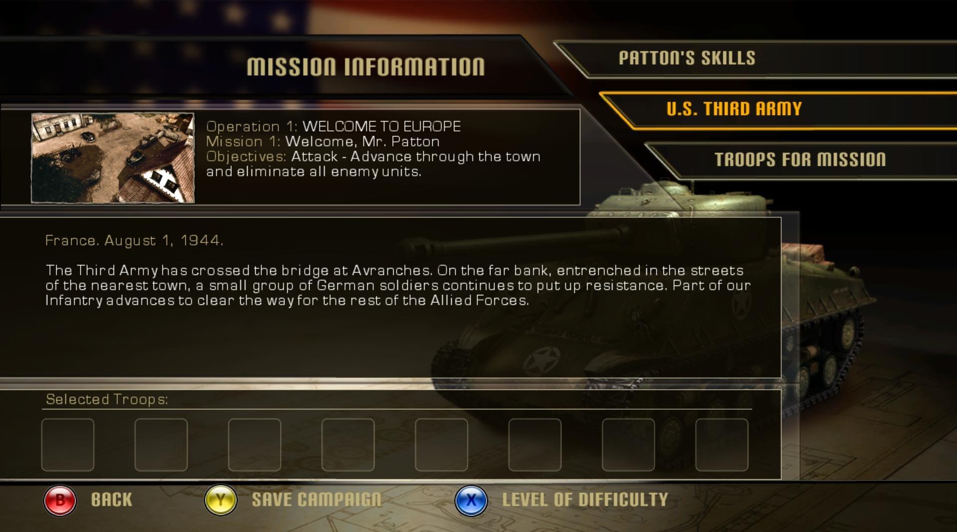 History: Legends of War Patton - PlayStation 3