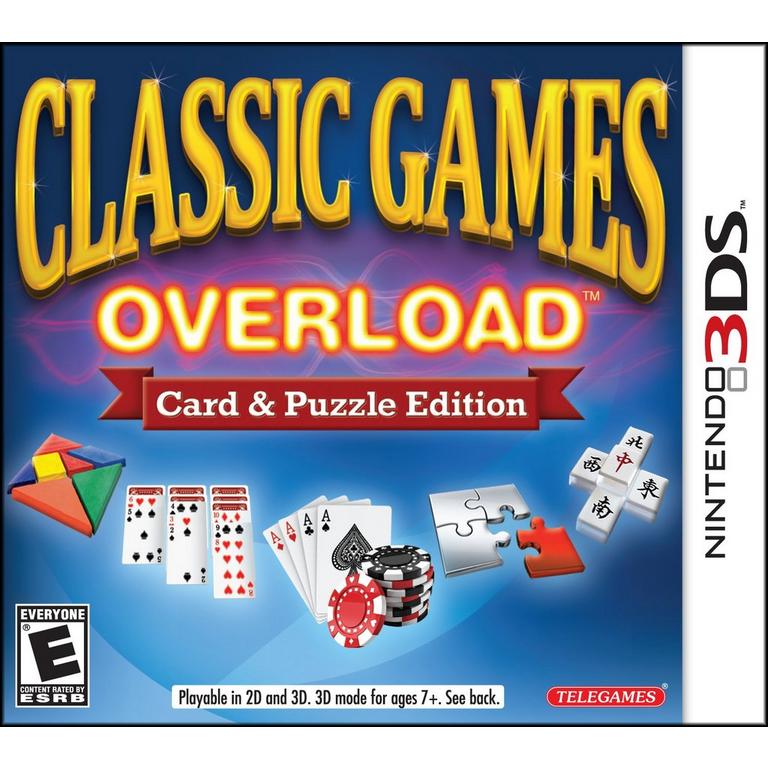 Classic Games Overload: Card and Puzzle Edition - Nintendo 3DS