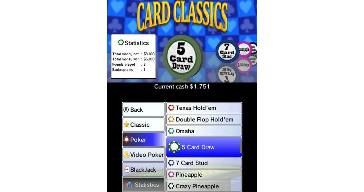 Classic Games Overload: Card and Puzzle Edition - Nintendo 3DS