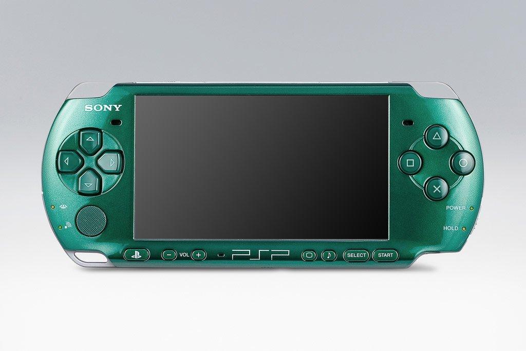 Sony Psp 3000 Metal Gear Solid Green Recharged Refurbished