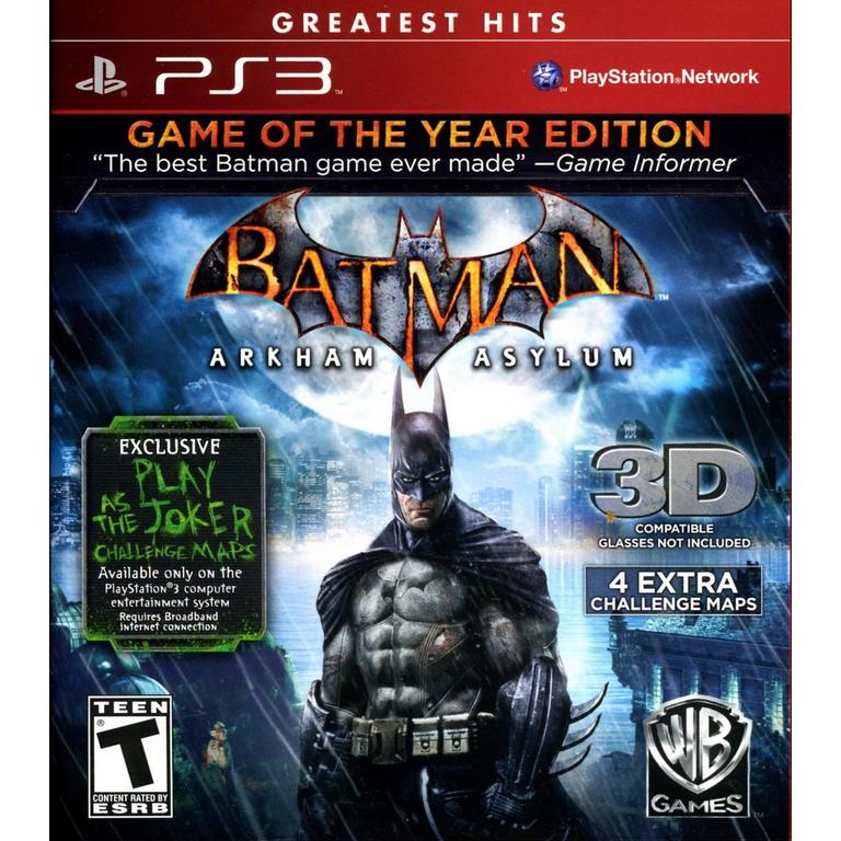 Batman Arkham Asylum Game Of The Year Edition Playstation 3