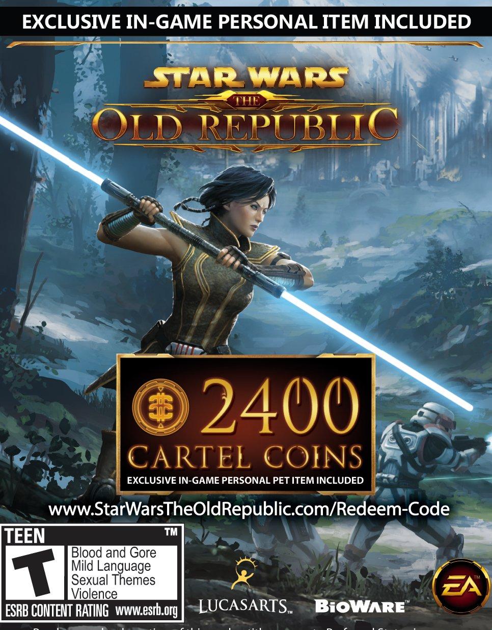 Star Wars The Old Republic 2 400 Cartel Coins Pc Gamestop