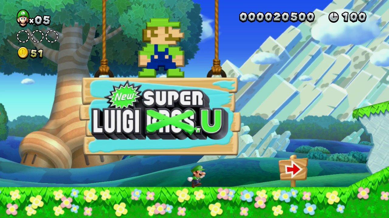 New super mario bros u with super luigi shop u