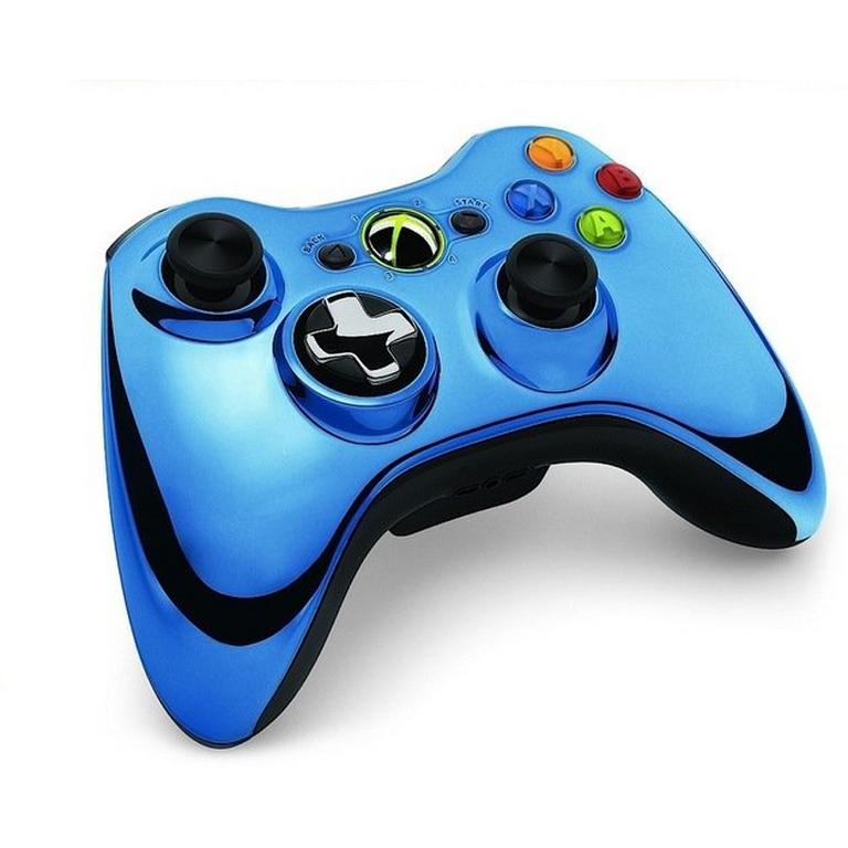 Microsoft Wireless Controller for Xbox 360 - Chrome Blue