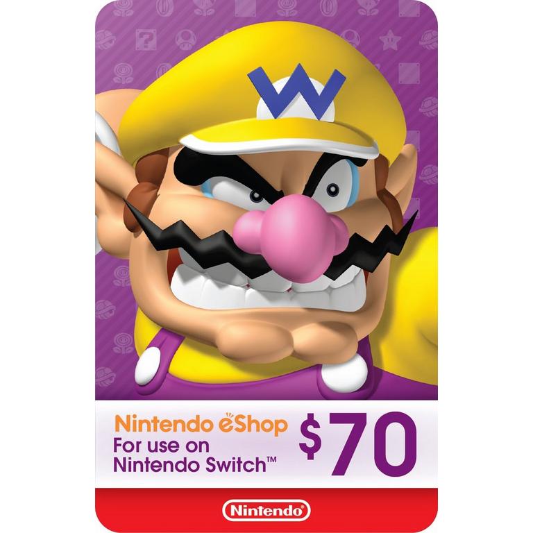 Nintendo eShop Gift Card  $70