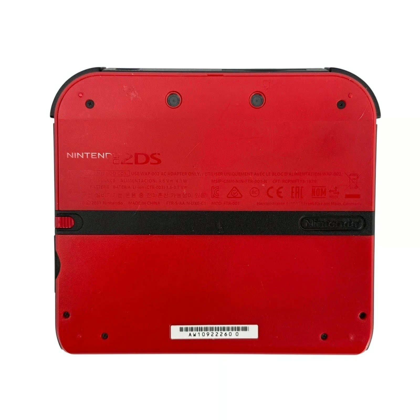 Nintendo 2DS Handheld Console Crimson Red