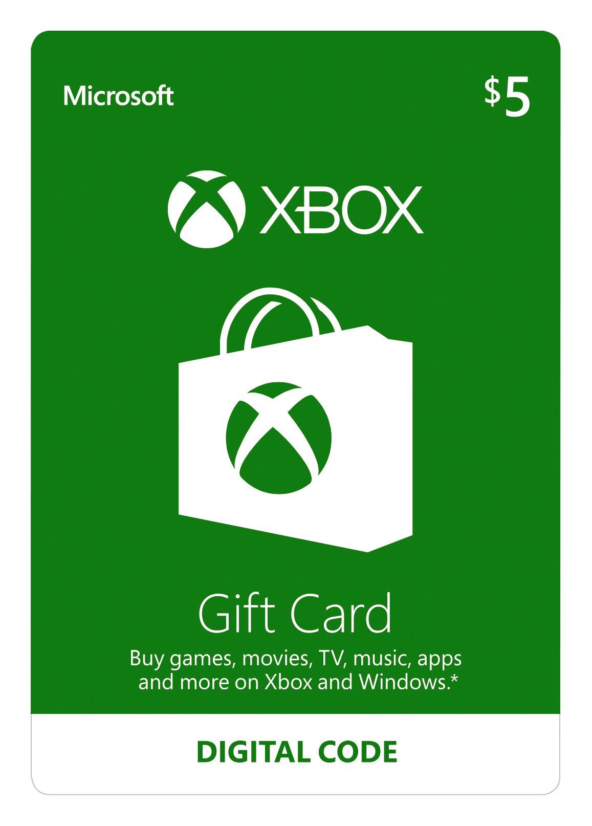 straal verfrommeld pijn Xbox Gift Card $5 | Xbox One | GameStop
