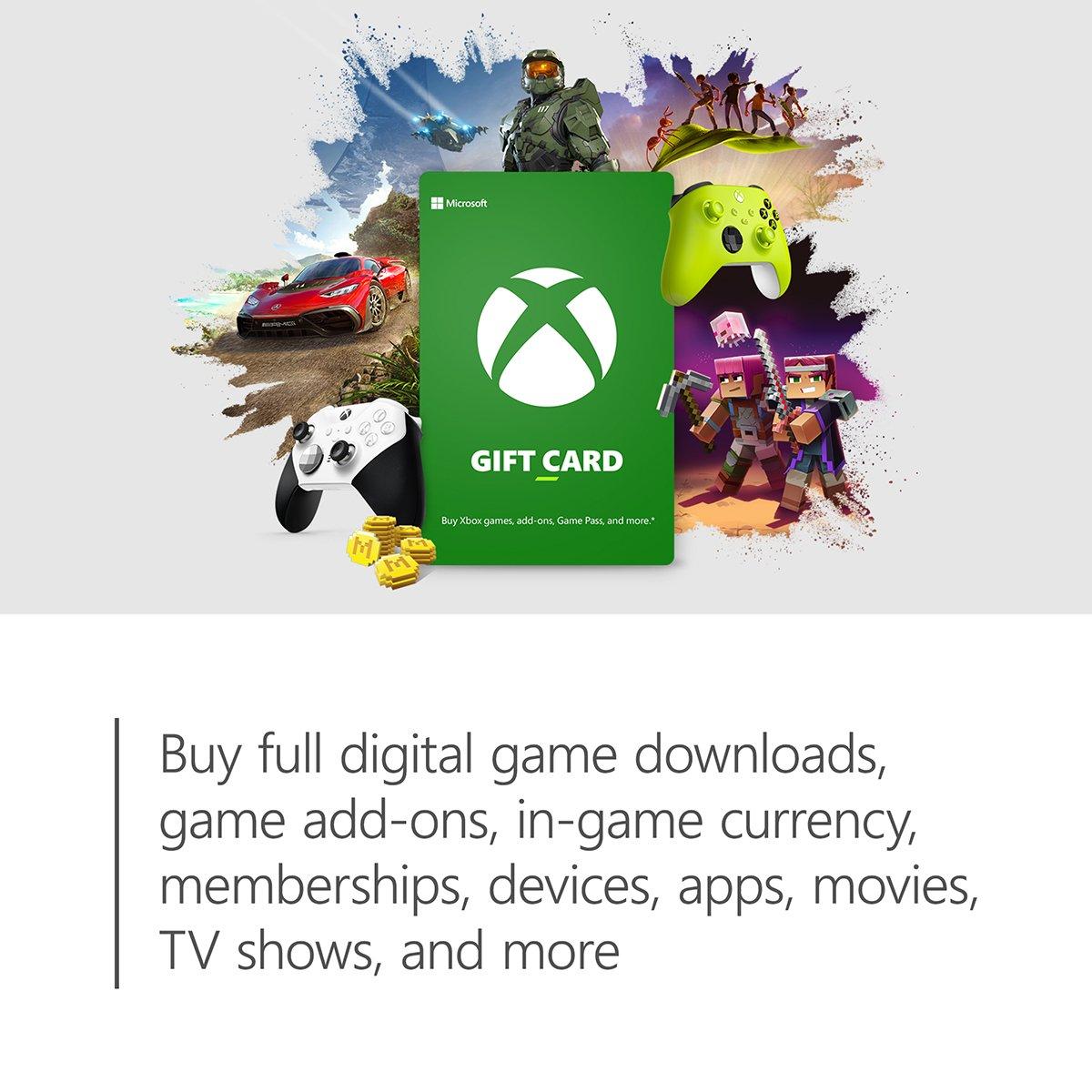 Xbox Gift Card $5, Xbox One