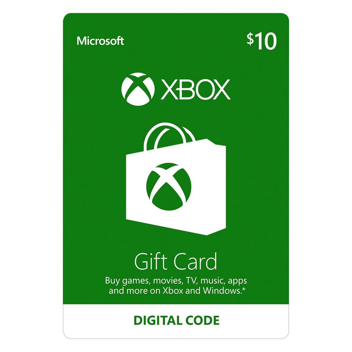 Microsoft Xbox Gift Card $10
