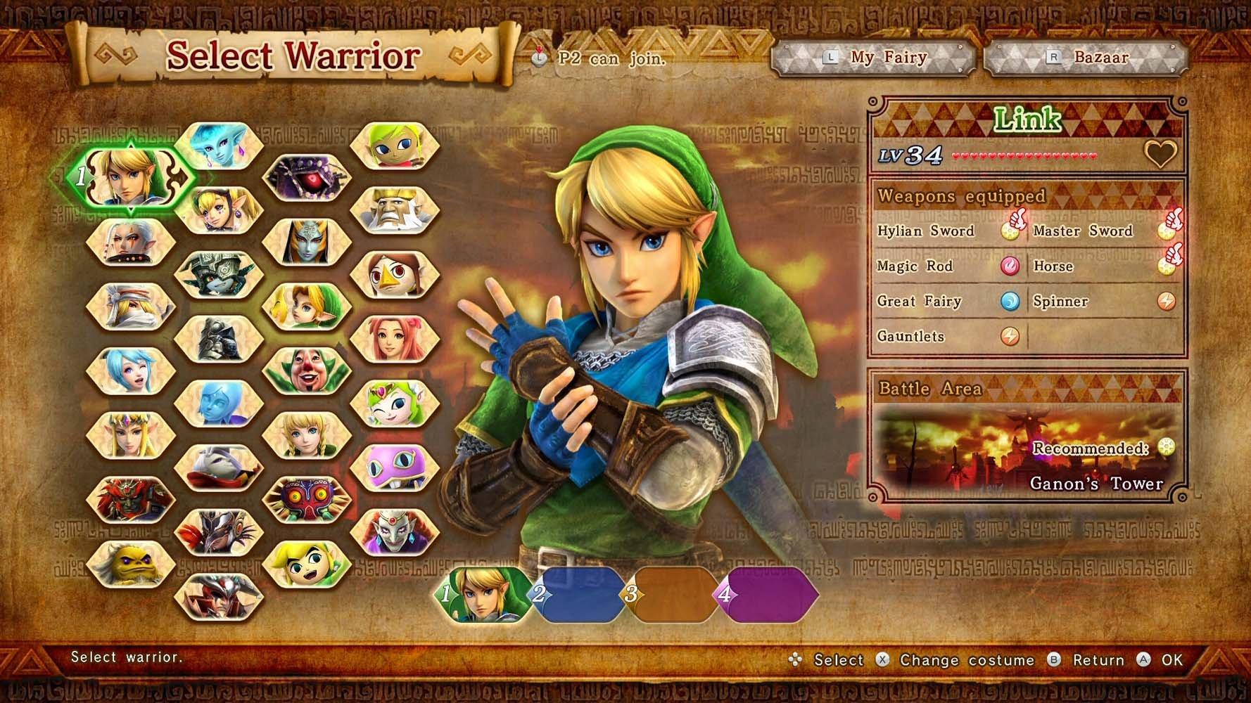 hyrule warriors wii u co op