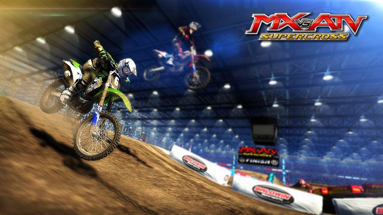 MX vs ATV Supercross Encore (Playstation 4 - PS4) 2 player split screen.  Customized rider and bike. 