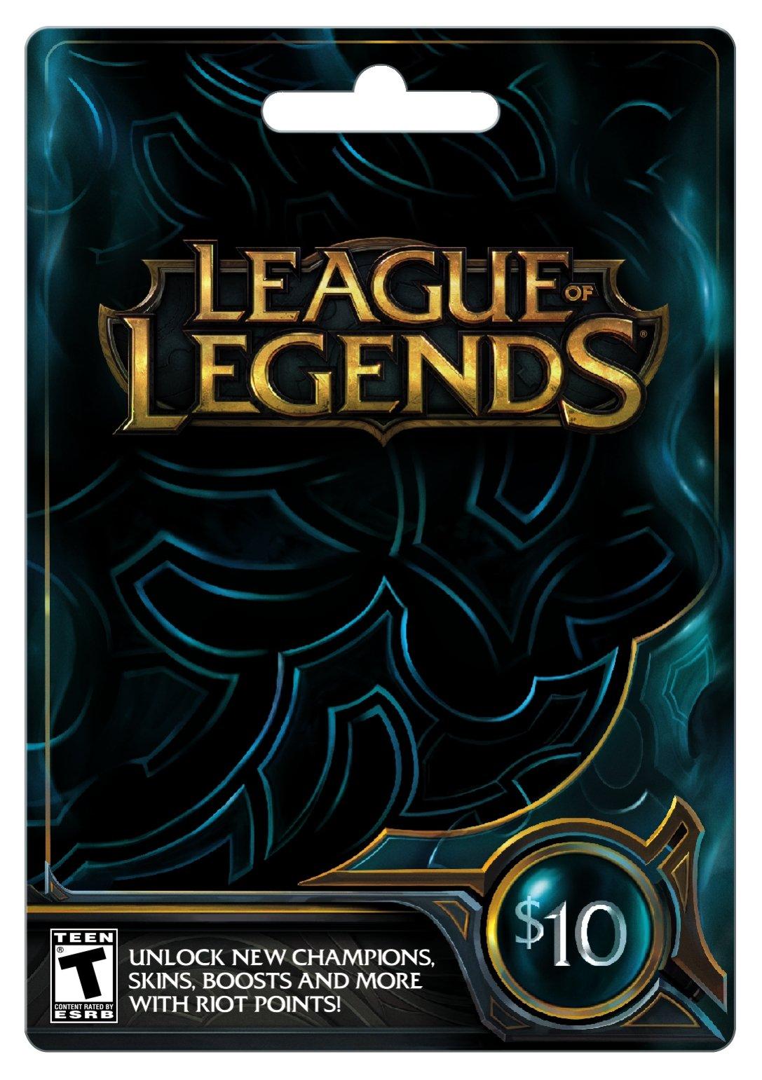 League Of Legends 10 Game Card Incomm Gamestop