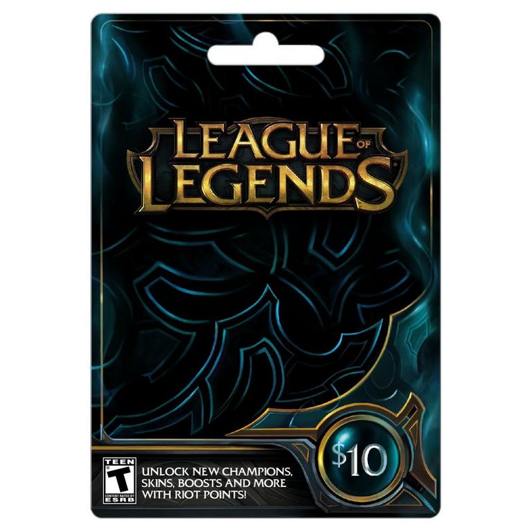 League of Legends $10 Game Card
