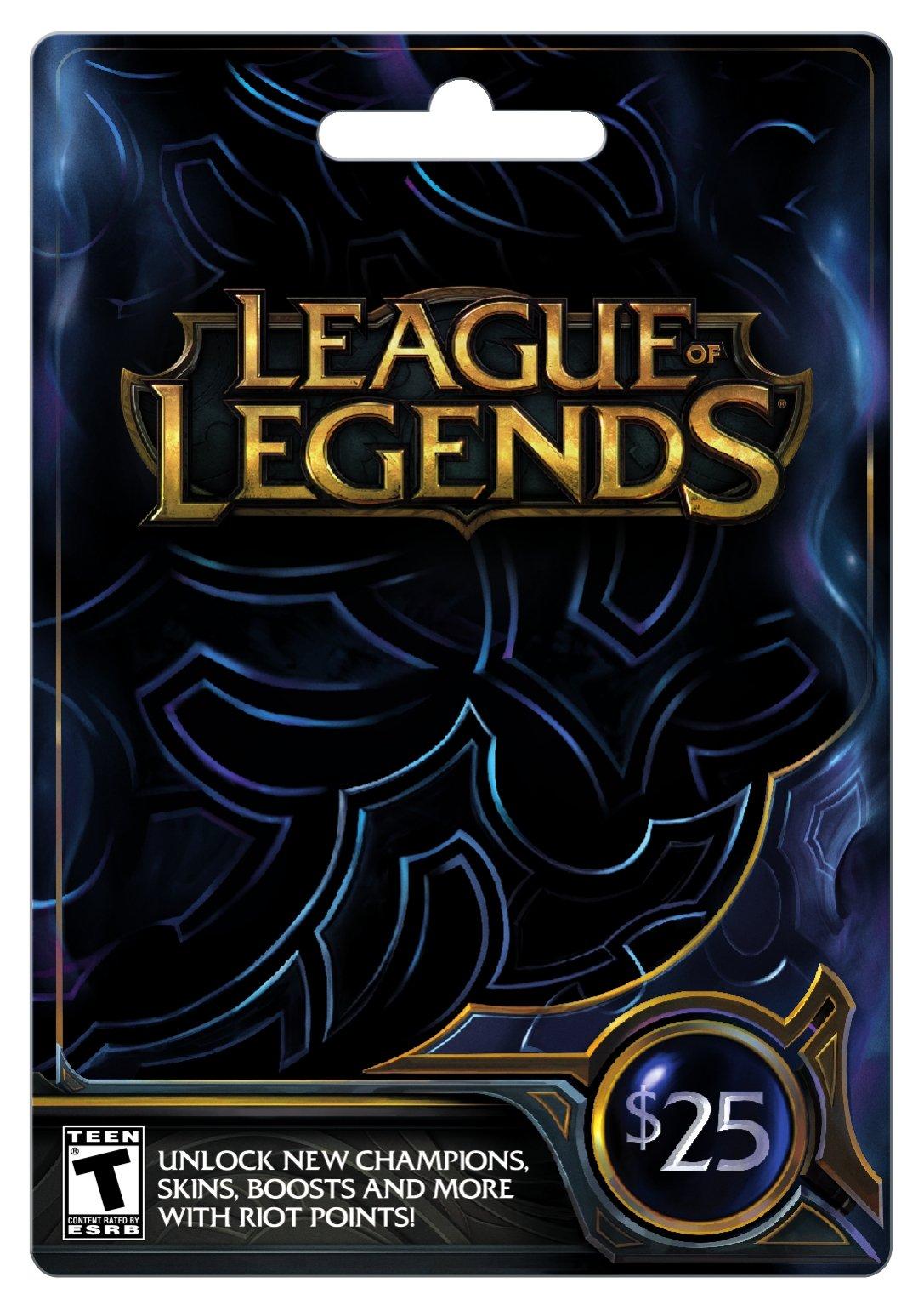 League Of Legends 25 Game Card Gamestop