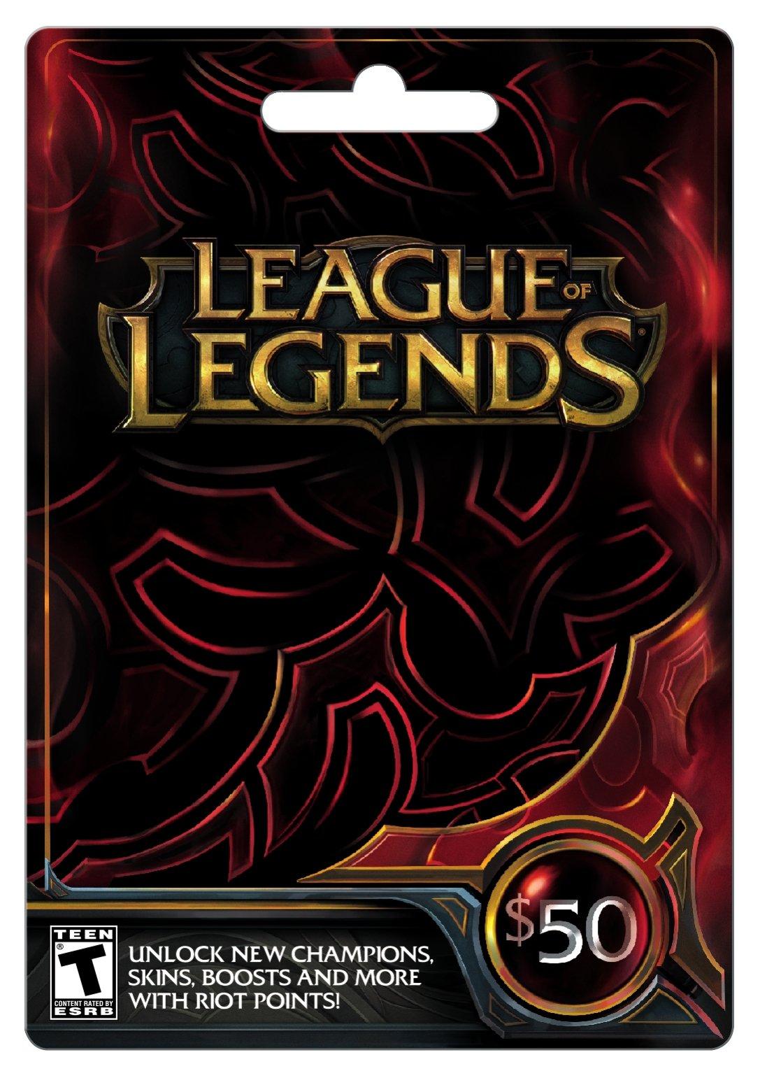 League Of Legends 50 Game Card Console Gamestop