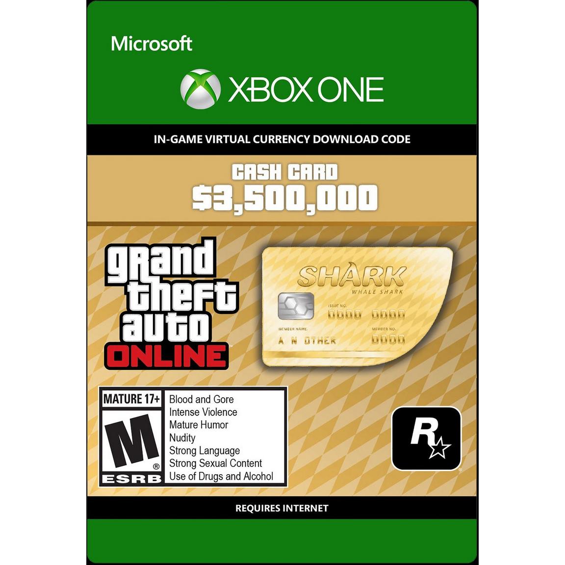 Rockstar Games Grand Theft Auto Online: The Whale Shark Cash Card - Xbox One -  7F6-00004