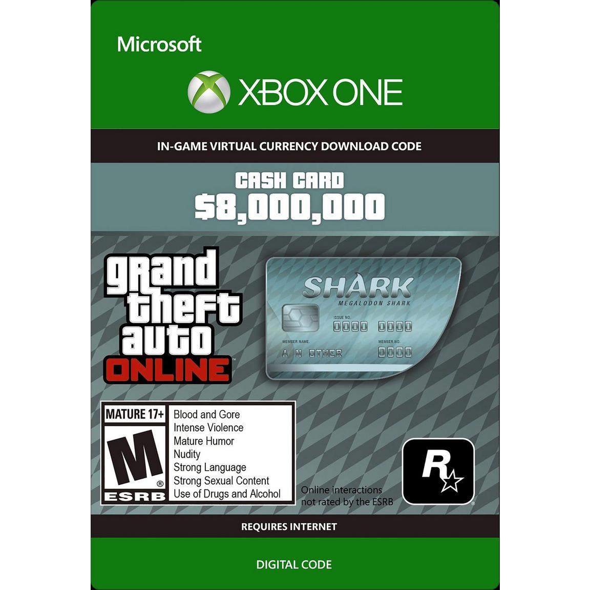Rockstar Games Grand Theft Auto Online: The Megalodon Shark Cash Card - Xbox One -  7F6-00005