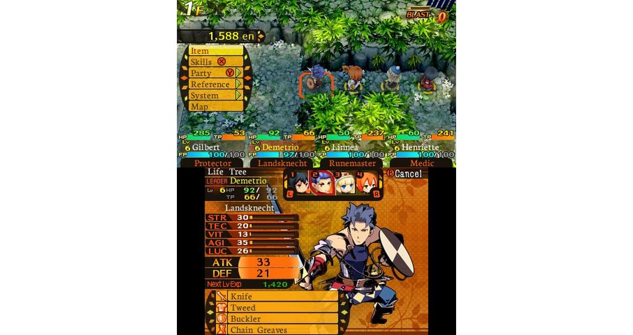 Etrian Mystery Dungeon - Nintendo 3DS