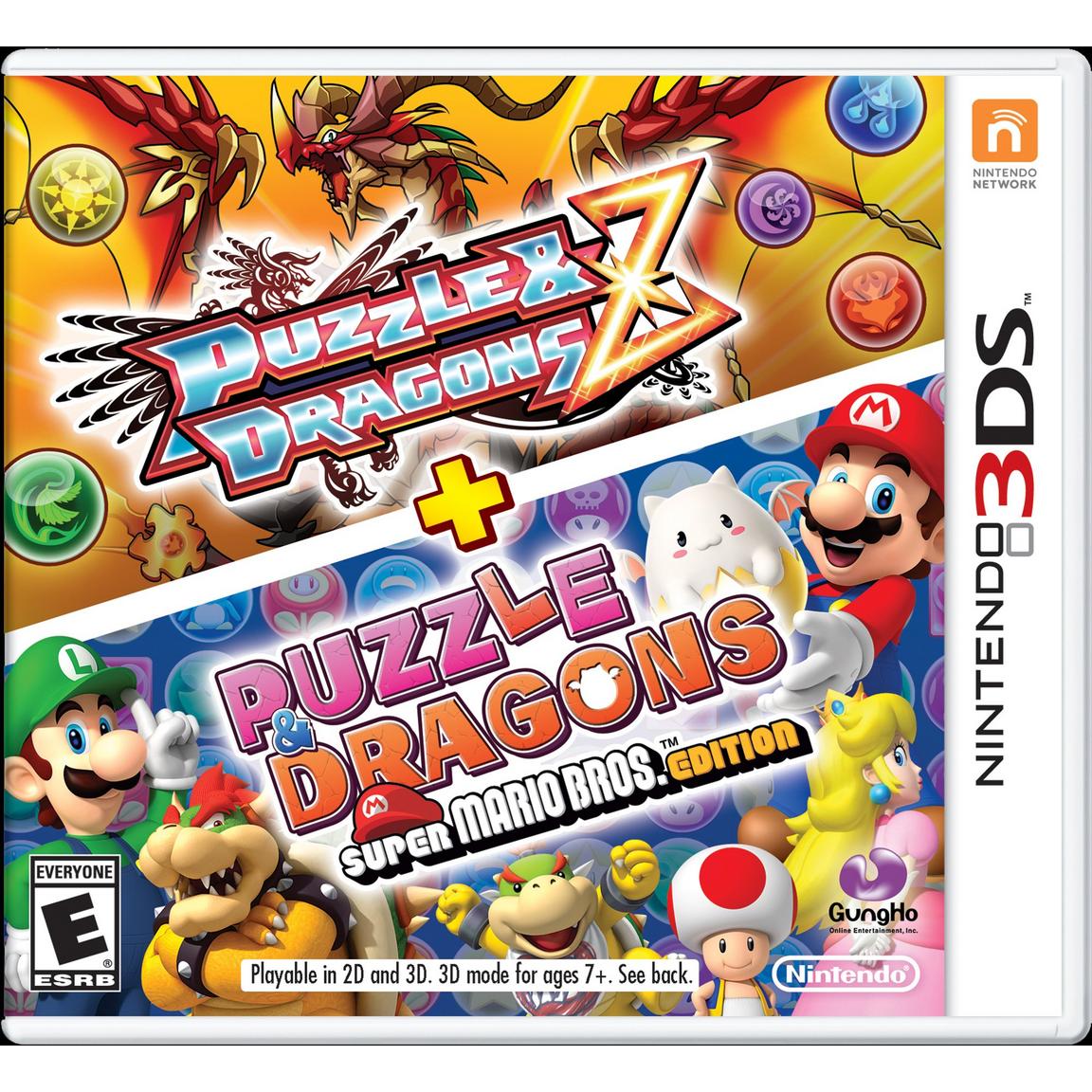 Puzzle and Dragons Z Plus Puzzle and Dragons Super Mario Bros.Edition - Nintendo 3DS, Pre-Owned