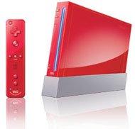 Nintendo Wii with New Motion Plus Red