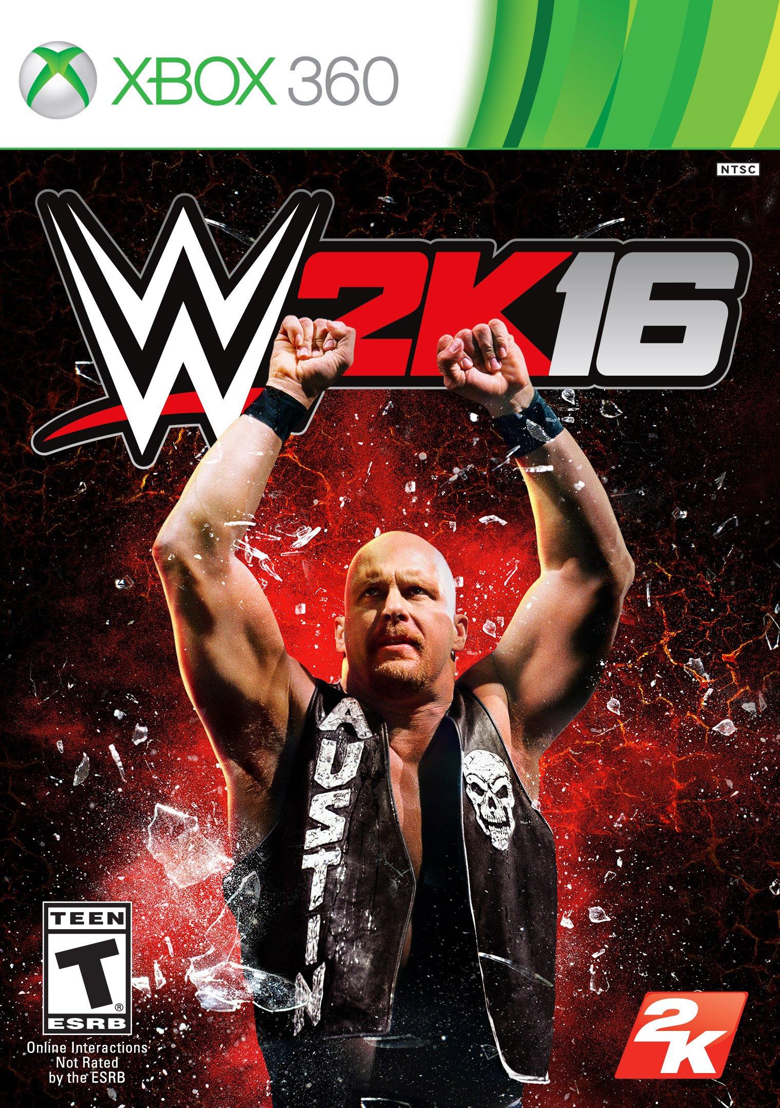 2K Games WWE 2K16 PAL XBox 360 Video Game, Sports Genre, Teen Rating, 1-4  Players