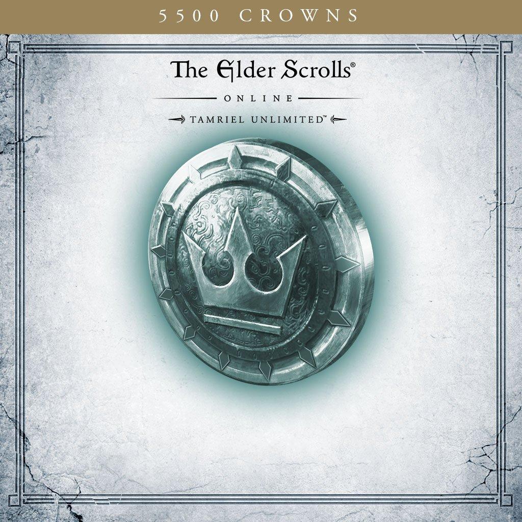 The Elder Scrolls Online Tamriel Unlimited 5 500 Crowns Playstation 4 Gamestop