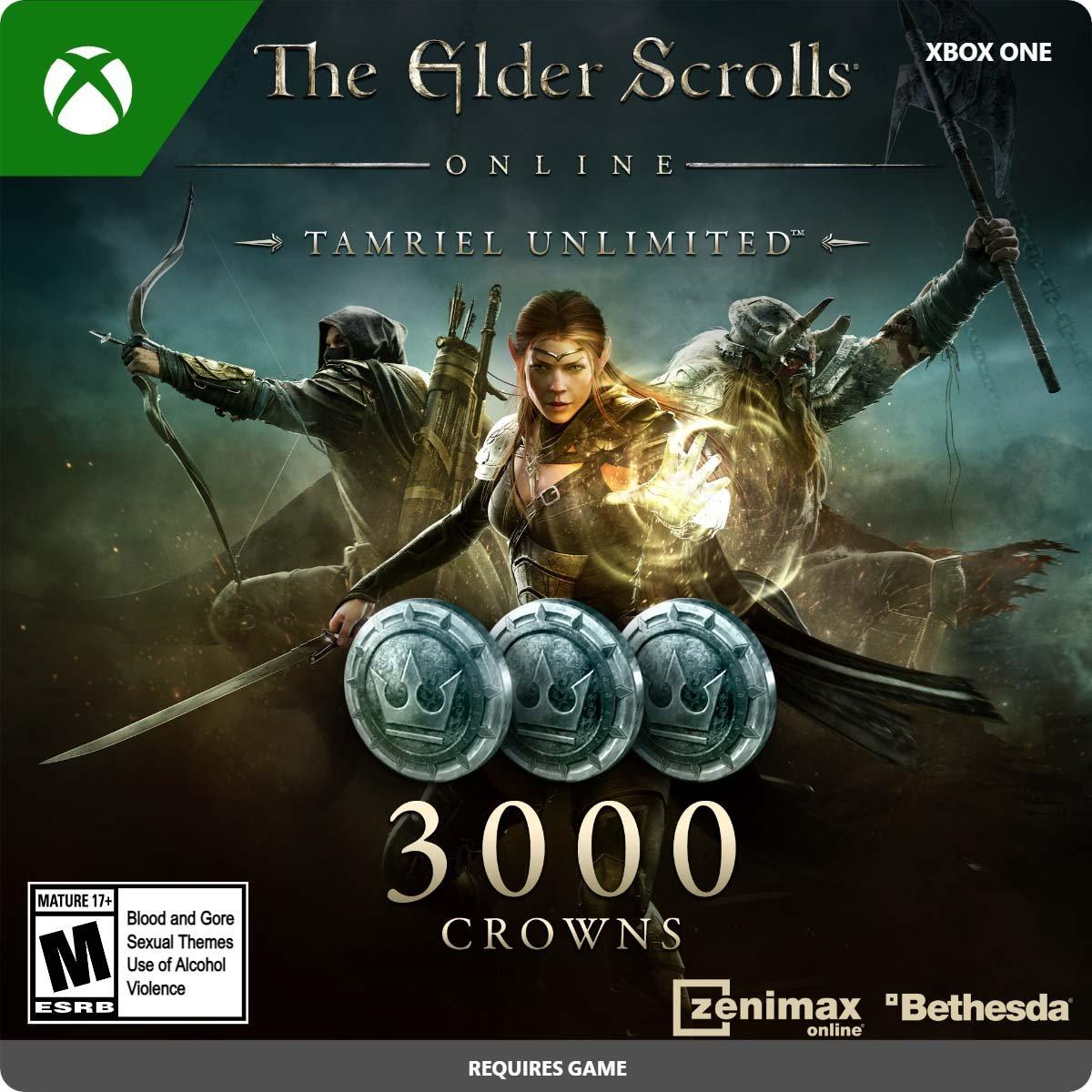 Bethesda Softworks The Elder Scrolls Online Tamriel Unlimited Crowns 3,000  - Xbox One | The Market Place