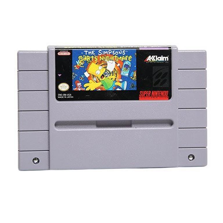 Snes Games The Simpsons Bart's Nightmare Snes The Simpsons