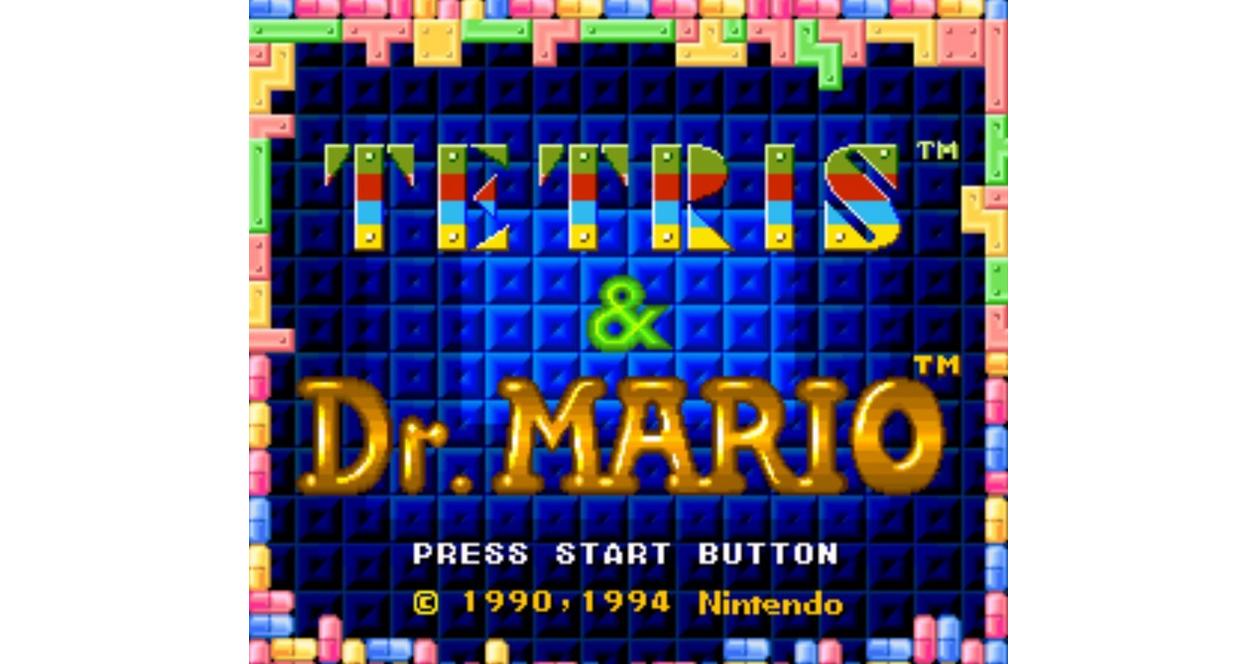 Tetris and Dr. Mario - Super Nintendo (SNES)