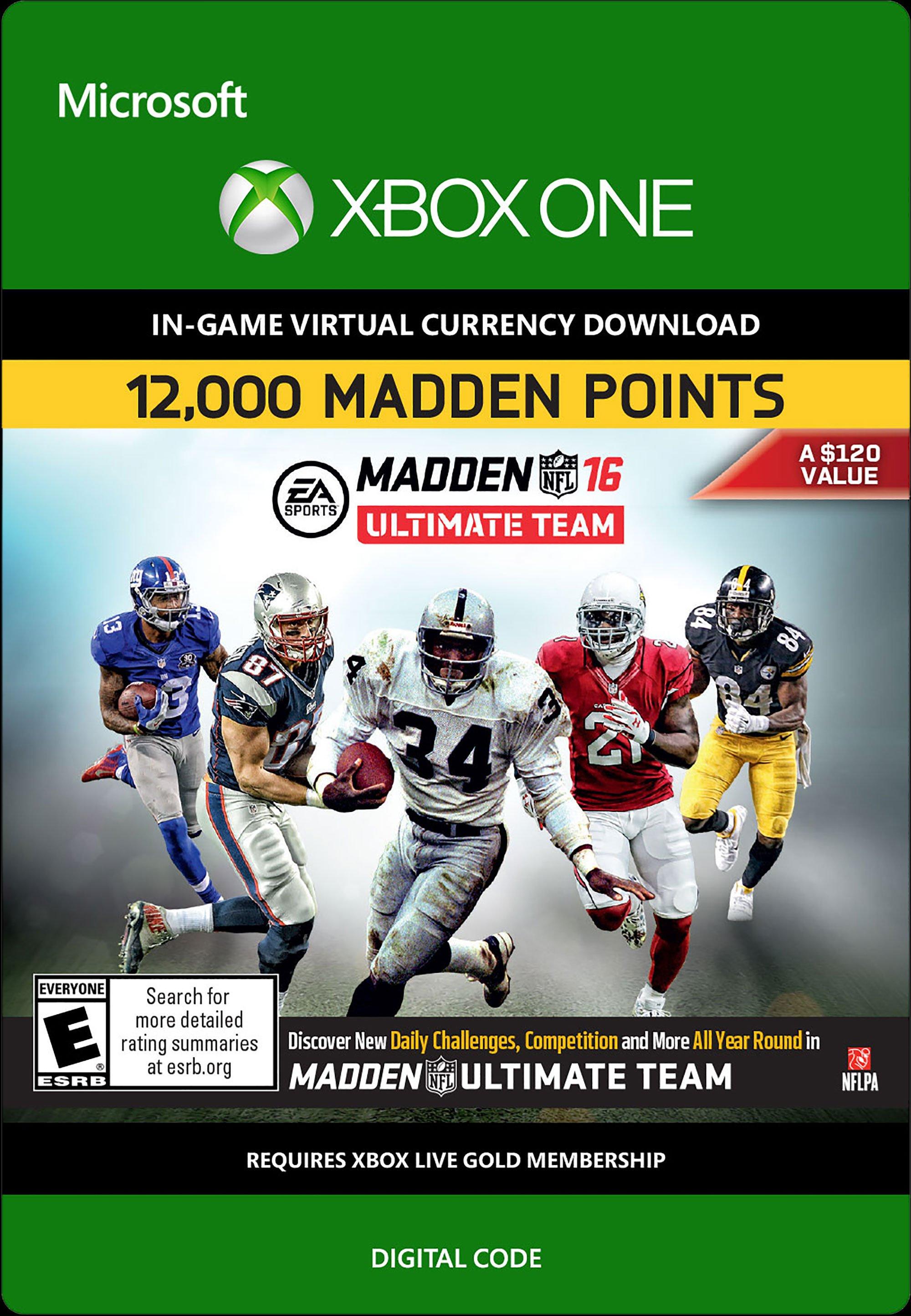 Madden NFL 17: MUT 12000 Madden Points Pack - Xbox One Digital Code