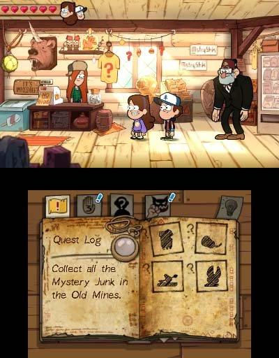 Gravity falls 3ds clearance game