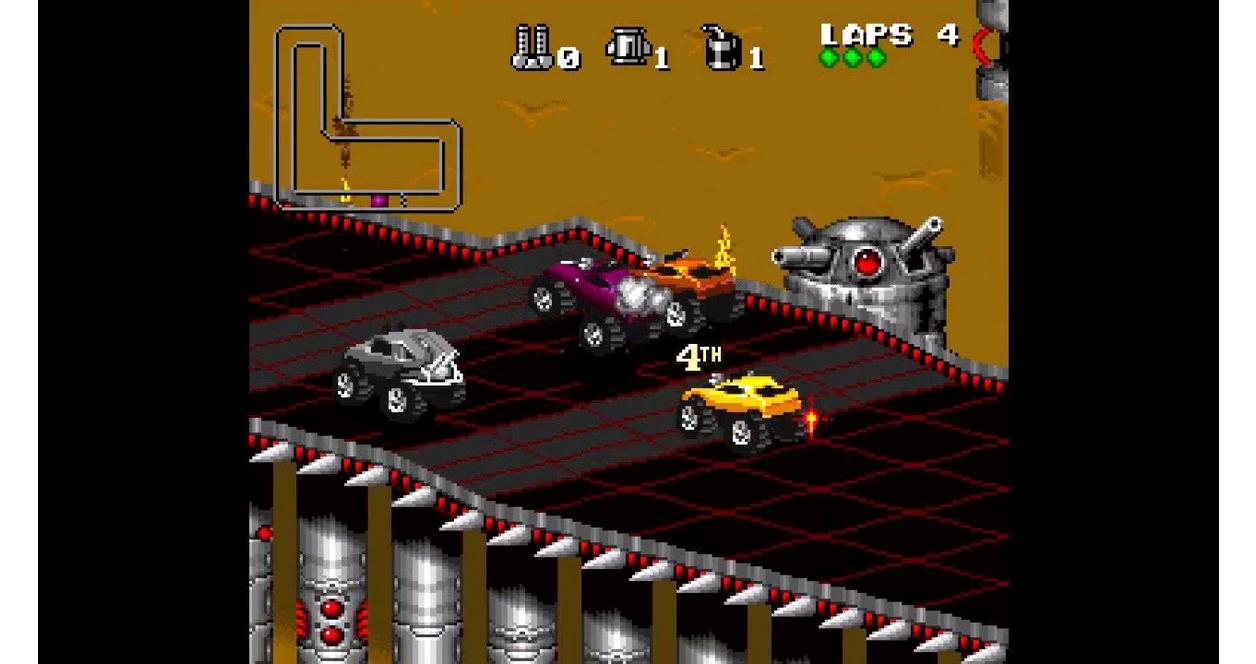 Test du jeu vidéo Rock N' Roll Racing sur Super NES • Emu Nova