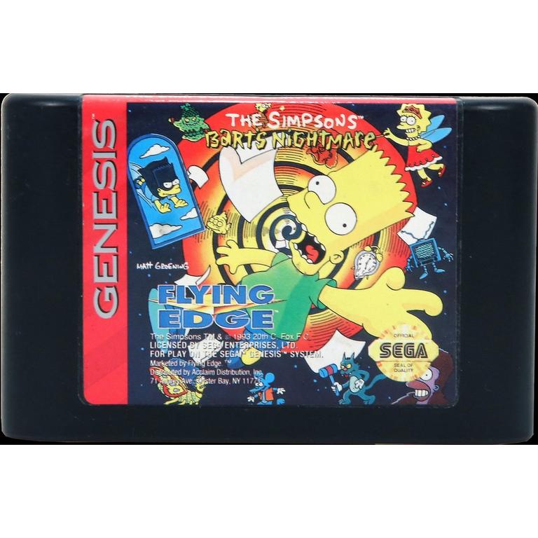 The Simpsons: Bart's Nightmare Acclaim Entertainment GameStop