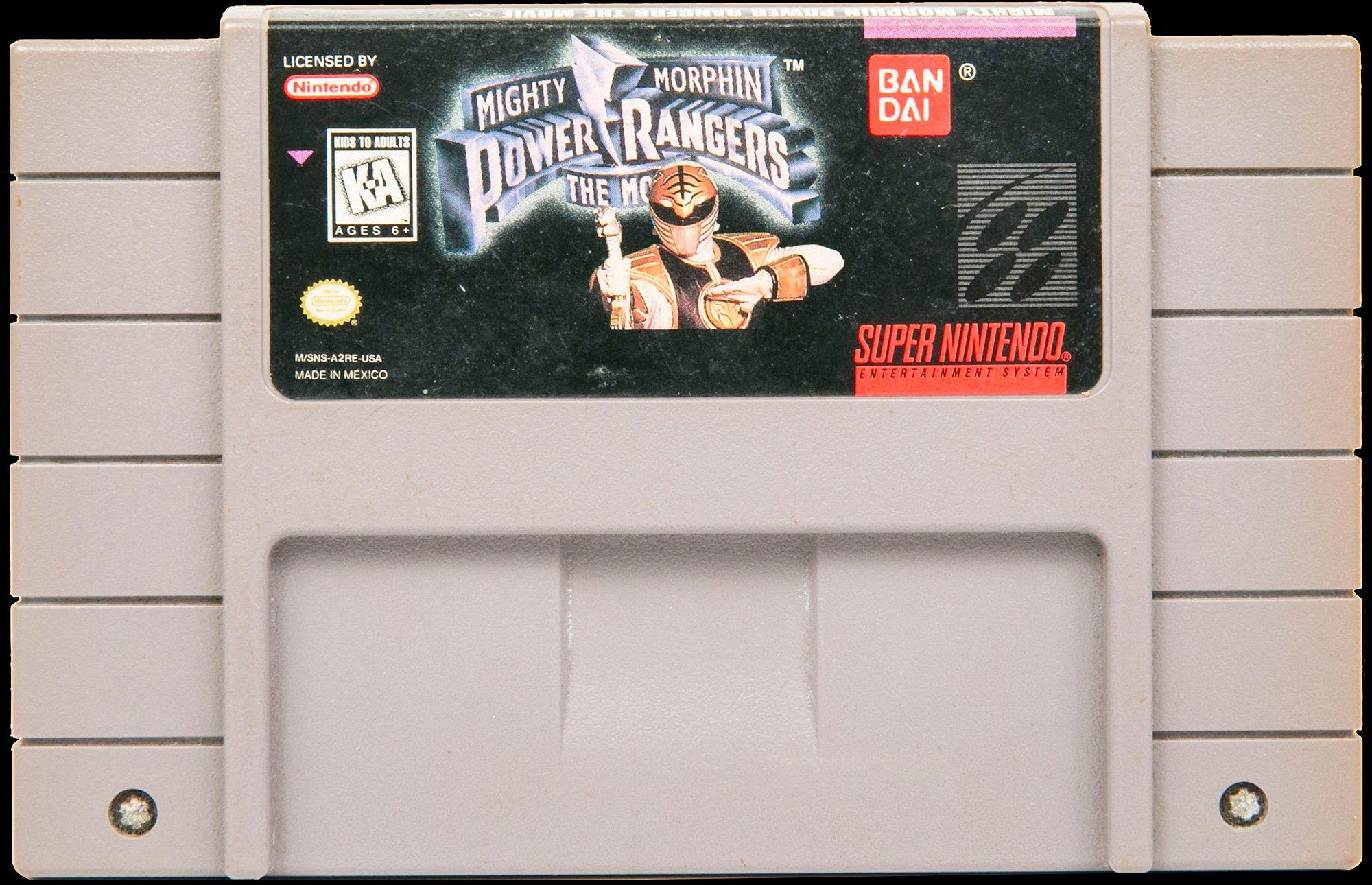 Mighty Morphin Power Rangers The Movie Super Nintendo Bandai